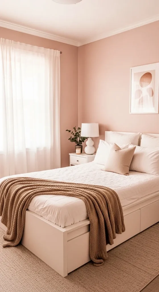 Soft Blush Pink Walls