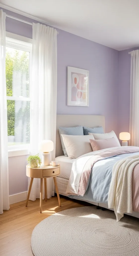 Soft Lavender Walls