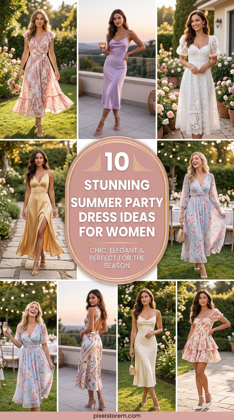 10 Stunning Summer Party Dress Ideas for Women