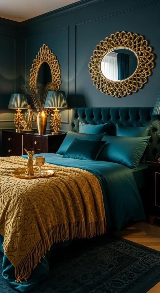 Teal and Gold Combination