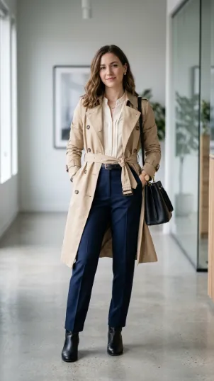 Trench with Tailored Trousers