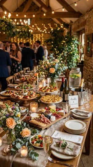 Unique Food and Drink Setup