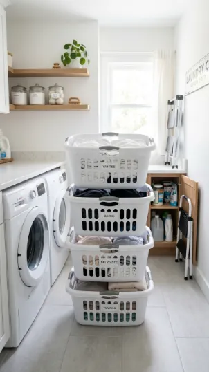 Vertical Basket Storage