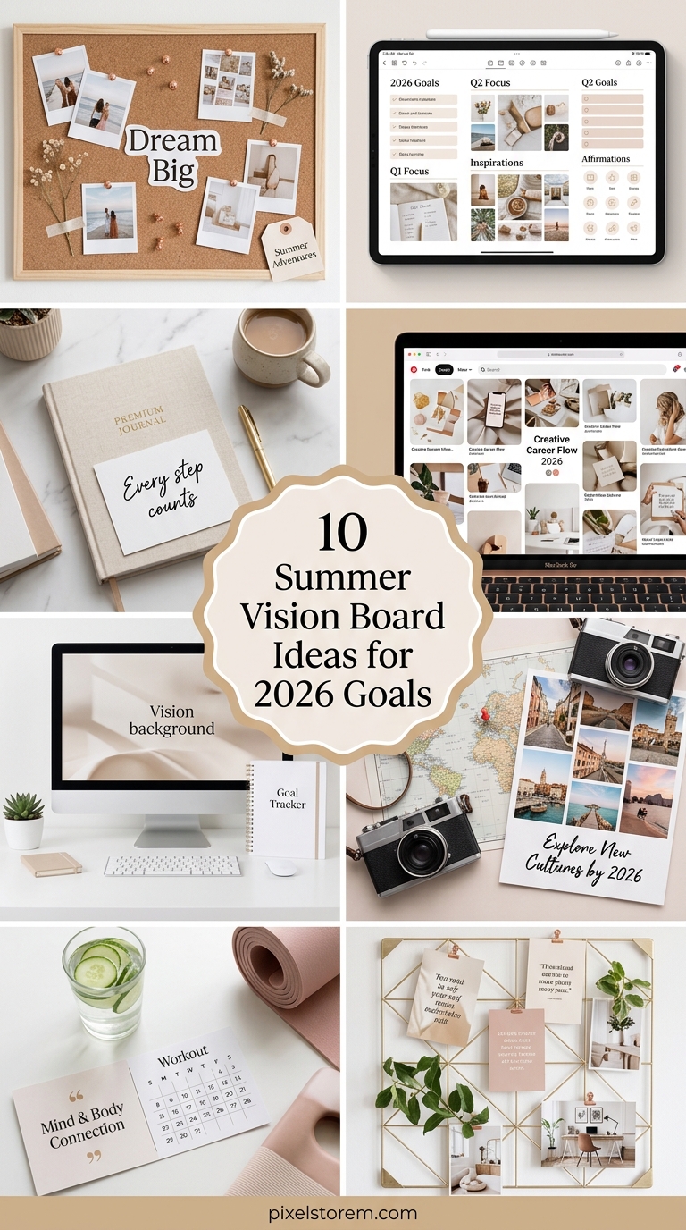 Summer Vision Board Ideas for 2026 Goals
