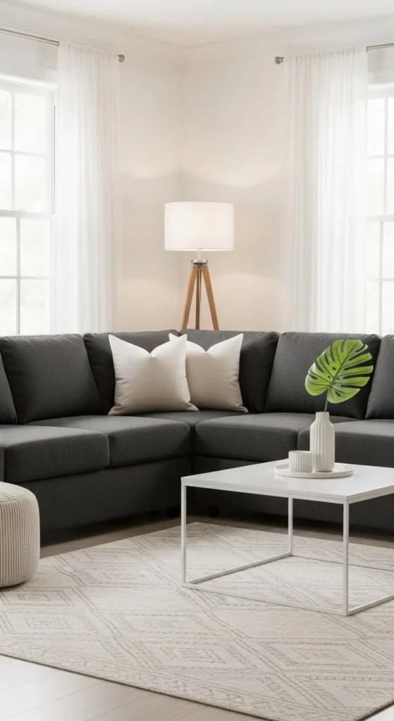 White and Grey Contrast