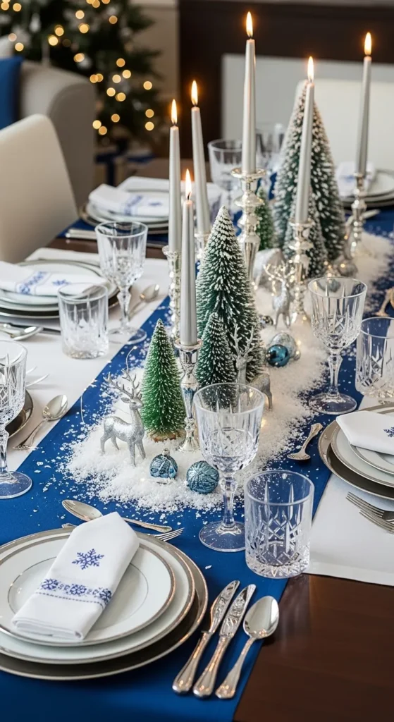 Winter Wonderland Table Setup