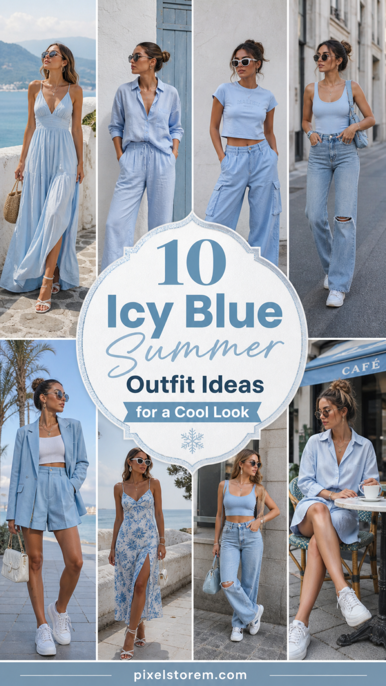 10 Icy Blue Summer Outfit Ideas for a Cool Look