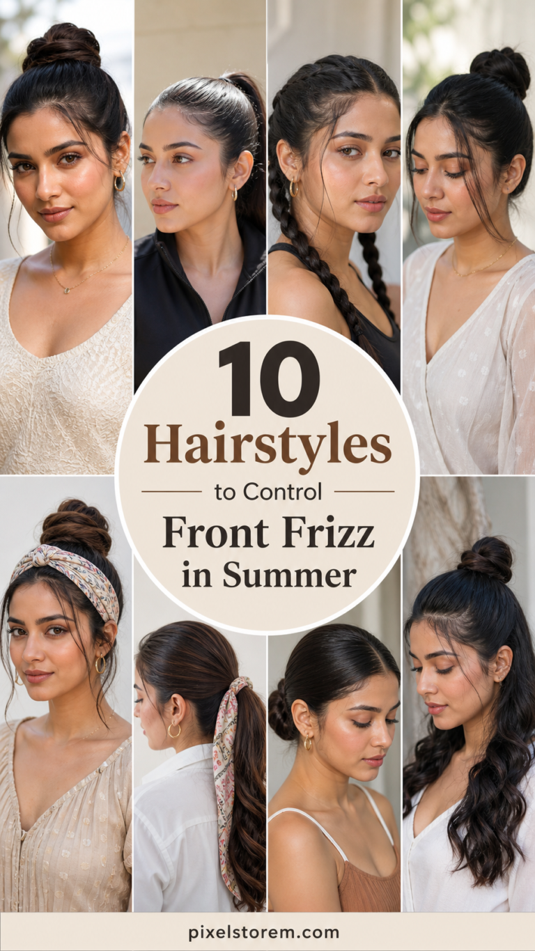 10 Hairstyles to Control Front Frizz in Summer
