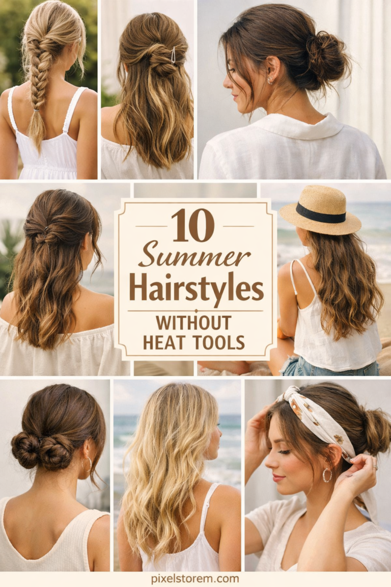 10 Summer Hairstyles Without Heat Tools