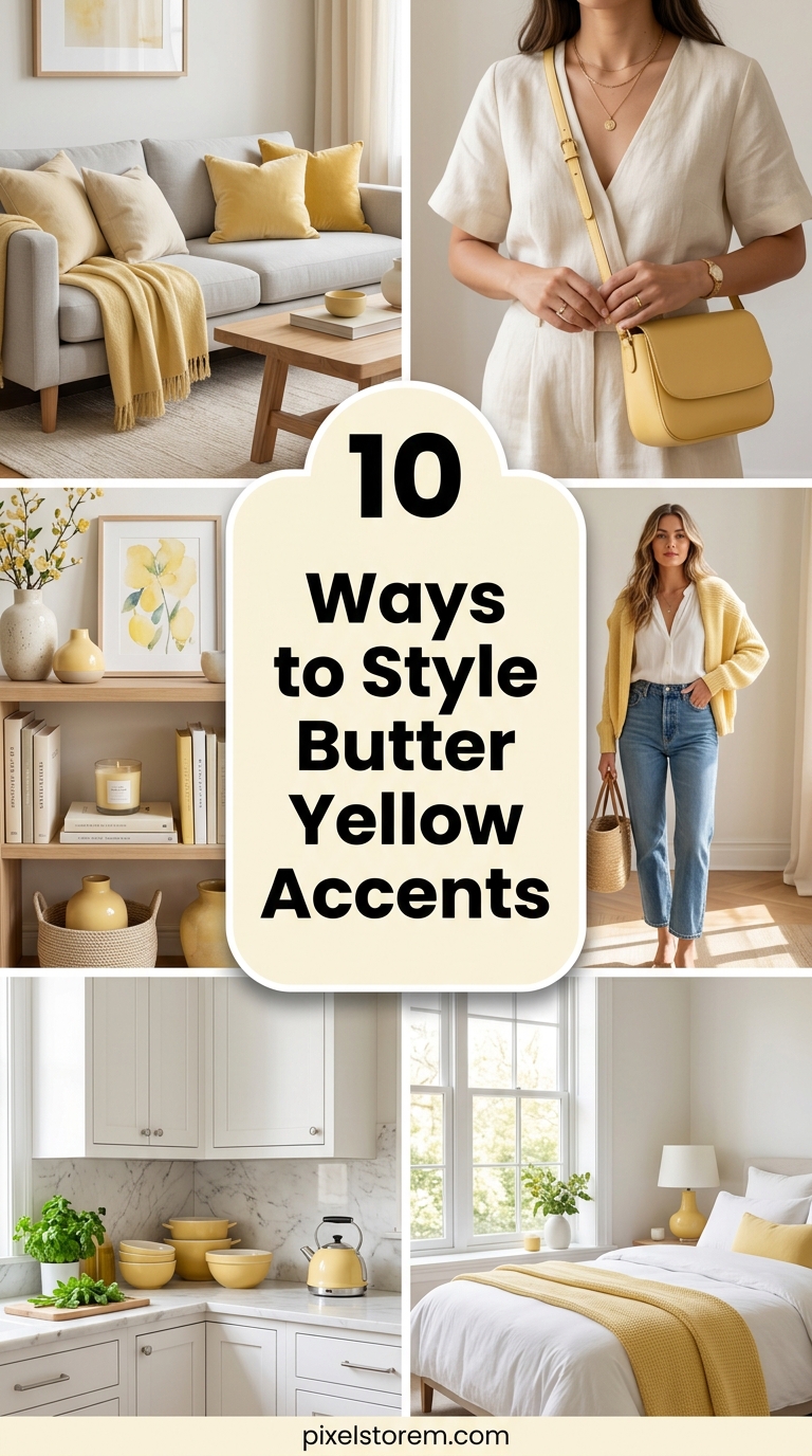 10 Summer Ways to Style Butter Yellow Living Room Accents