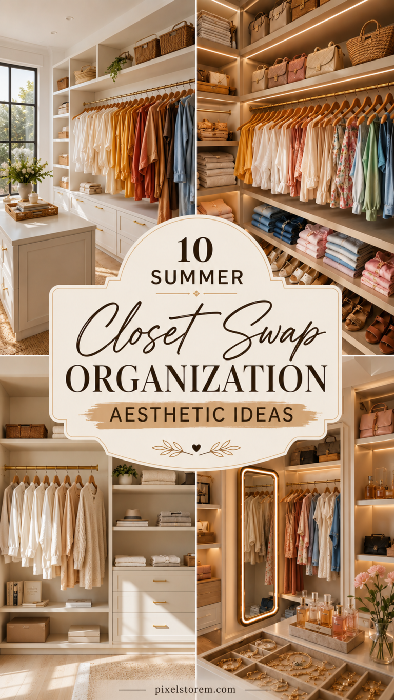 10 Summer Closet Swap Organization Ideas