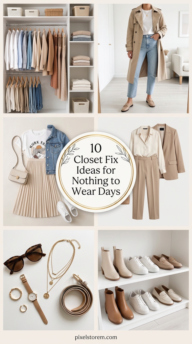 10 Closet Fix Ideas for “Nothing to Wear” Days