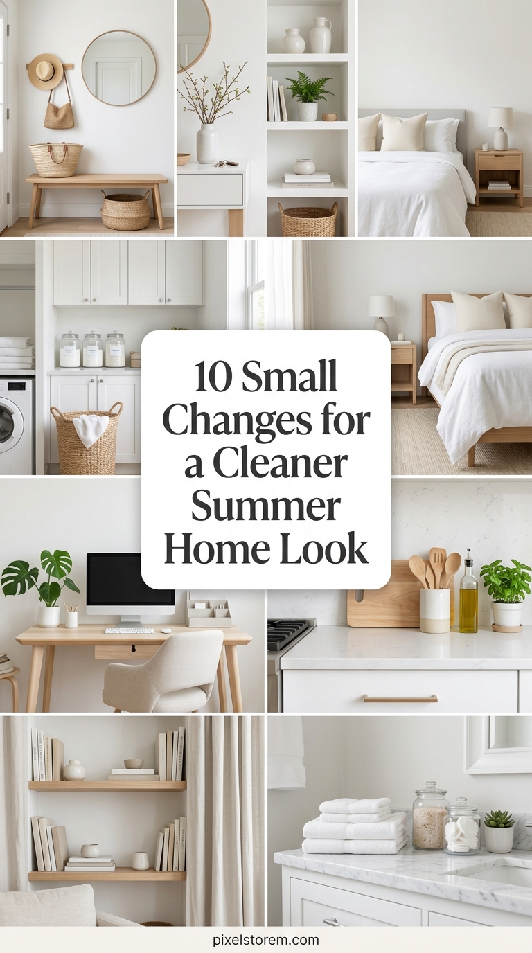 10 Small Changes for a Cleaner Summer Home Look