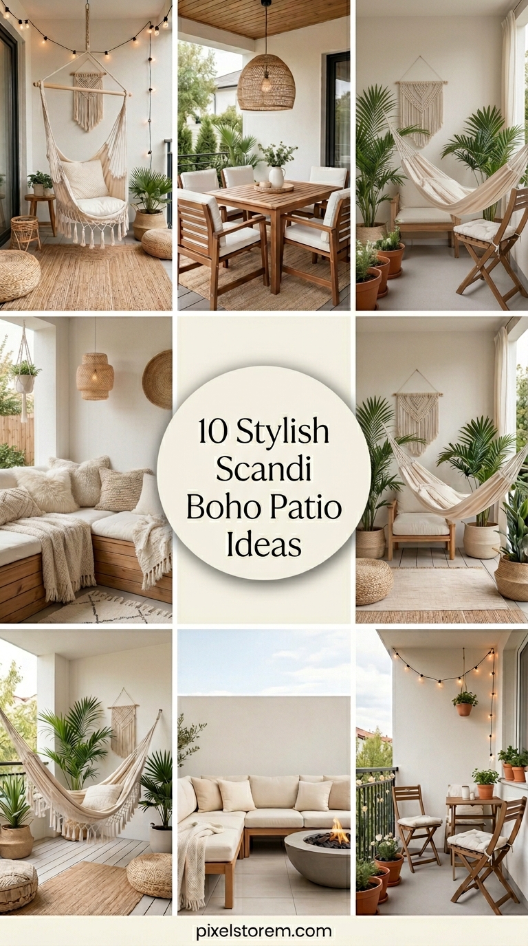 10 Stylish Scandi Boho Patio Ideas for a Cozy Outdoor Space
