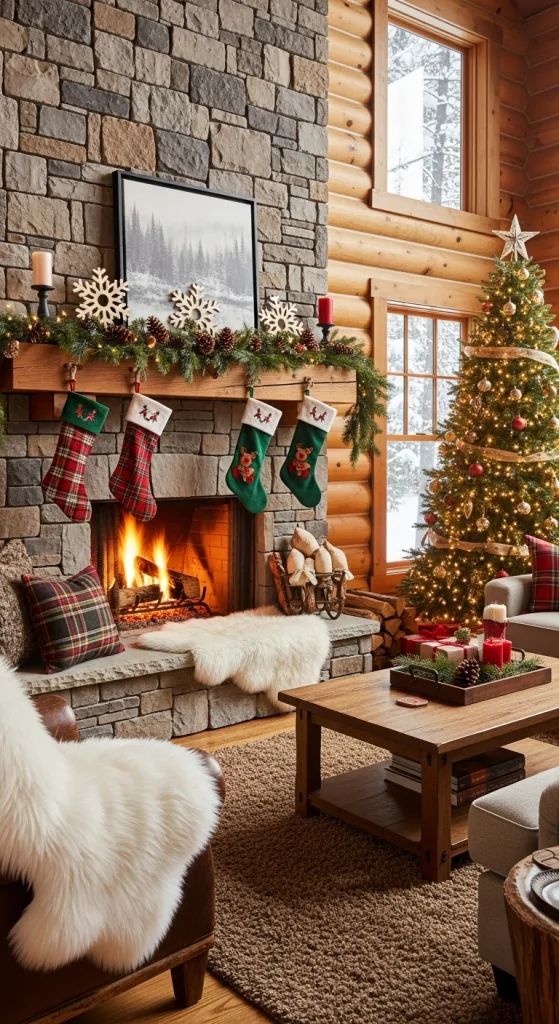 Rustic Lodge Mantel