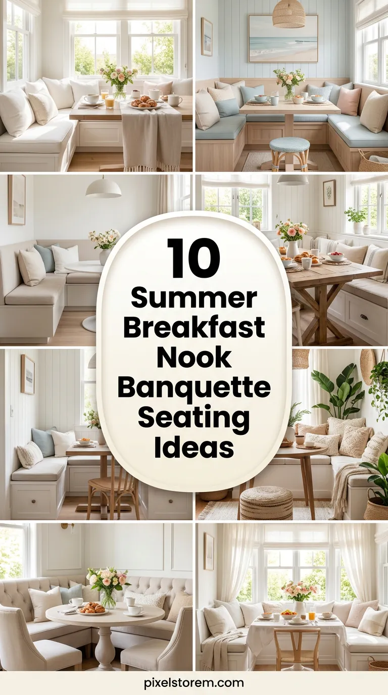 10 Summer Breakfast Nook Banquette Seating Ideas