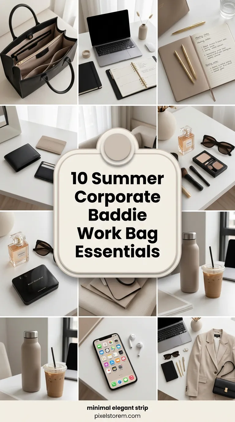 10 Summer Corporate Baddie Work Bag Essentials for Chic Office Style