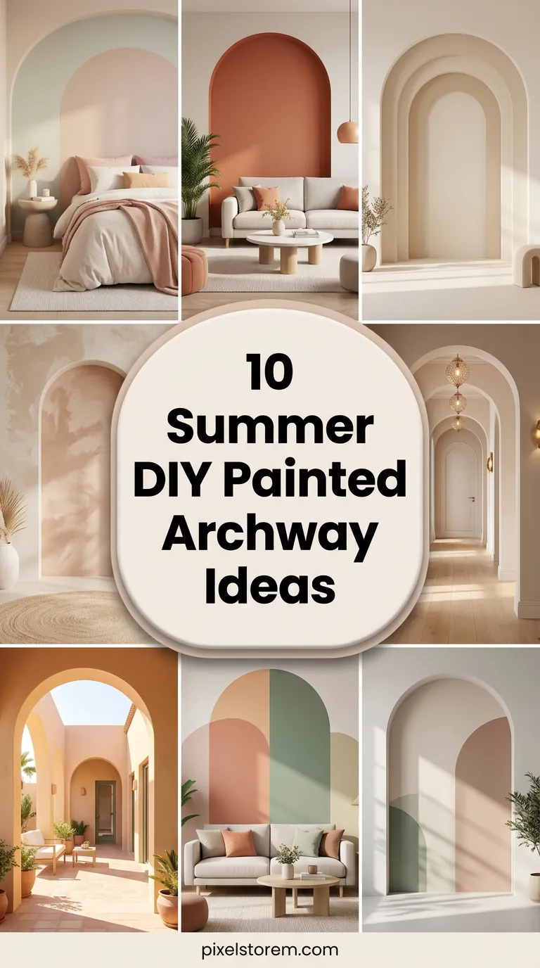 10 Summer DIY Painted Archway Ideas for a Stylish Home Upgrade
