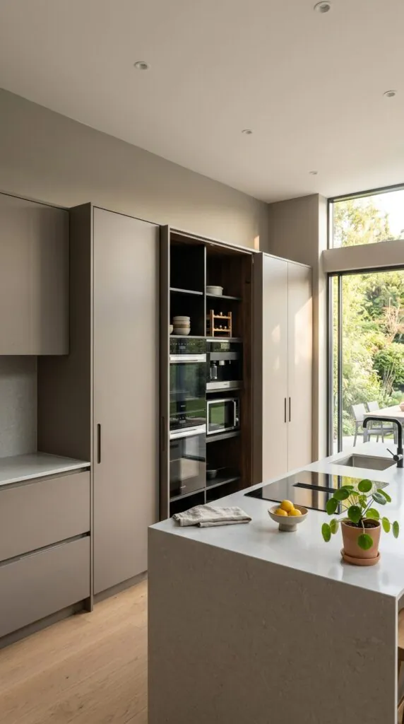 Sliding Door Appliance Garage