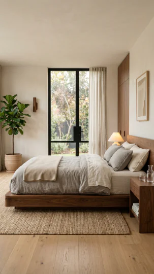 Platform Bed with Clean Lines
