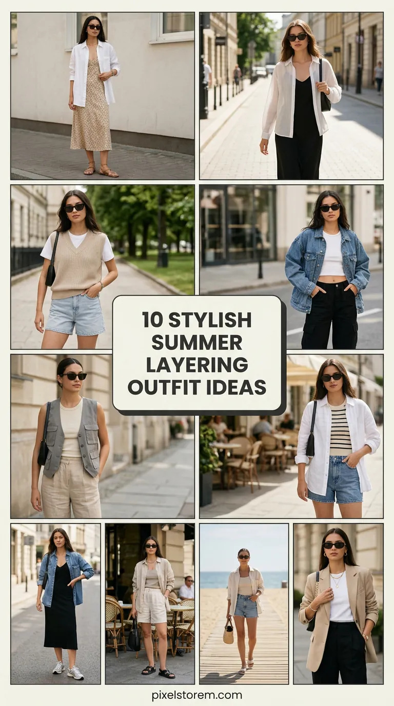 10 Stylish Summer Layering Outfit Ideas