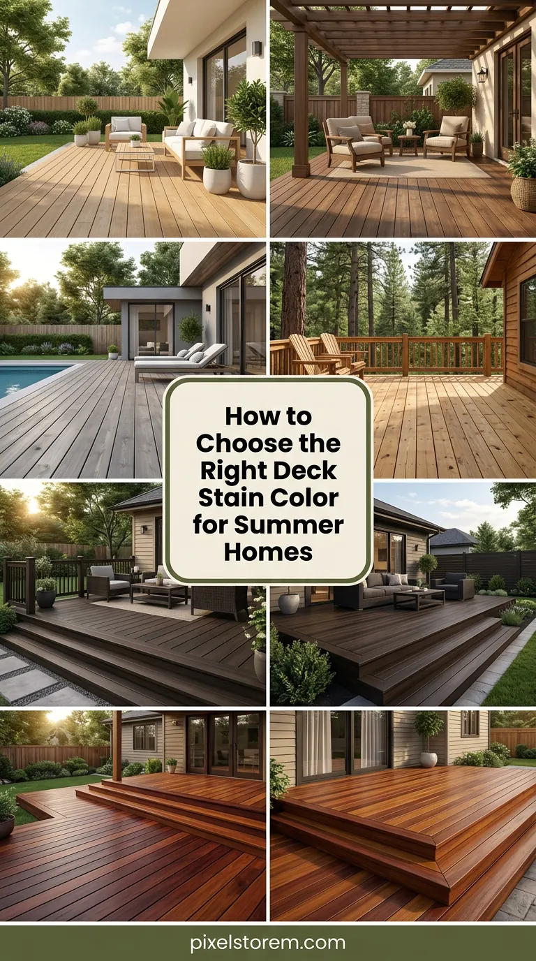 How to Choose the Right Deck Stain Color for Summer Homes