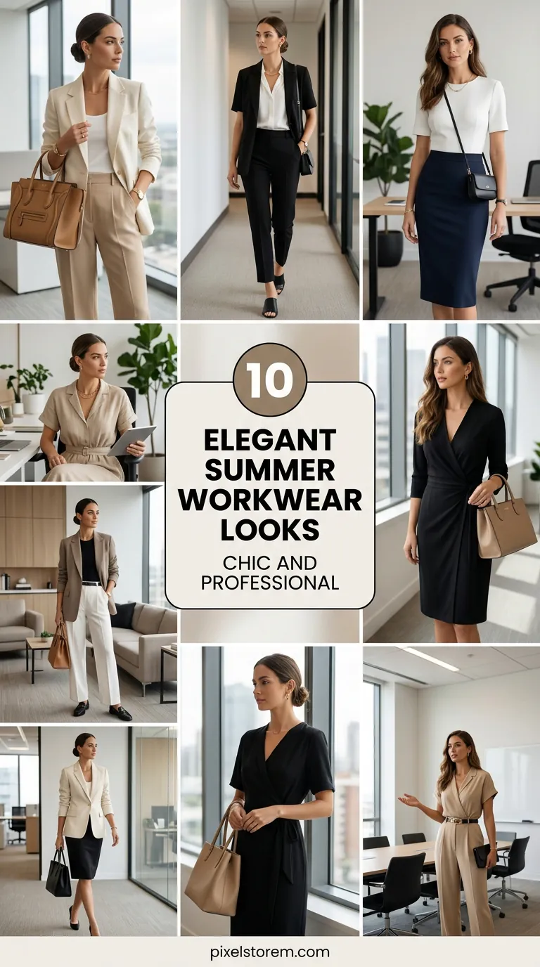 10 Elegant Summer Workwear Looks Chic and Professional