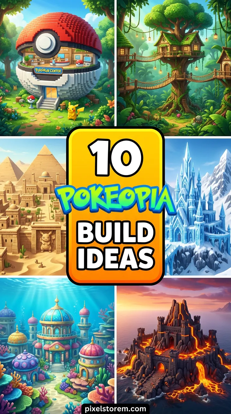10 Pokeopia Build Ideas for Creative and Fun Game Designs