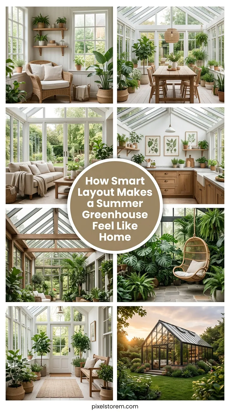 How Smart Layout Makes a Summer Greenhouse Feel Like Home