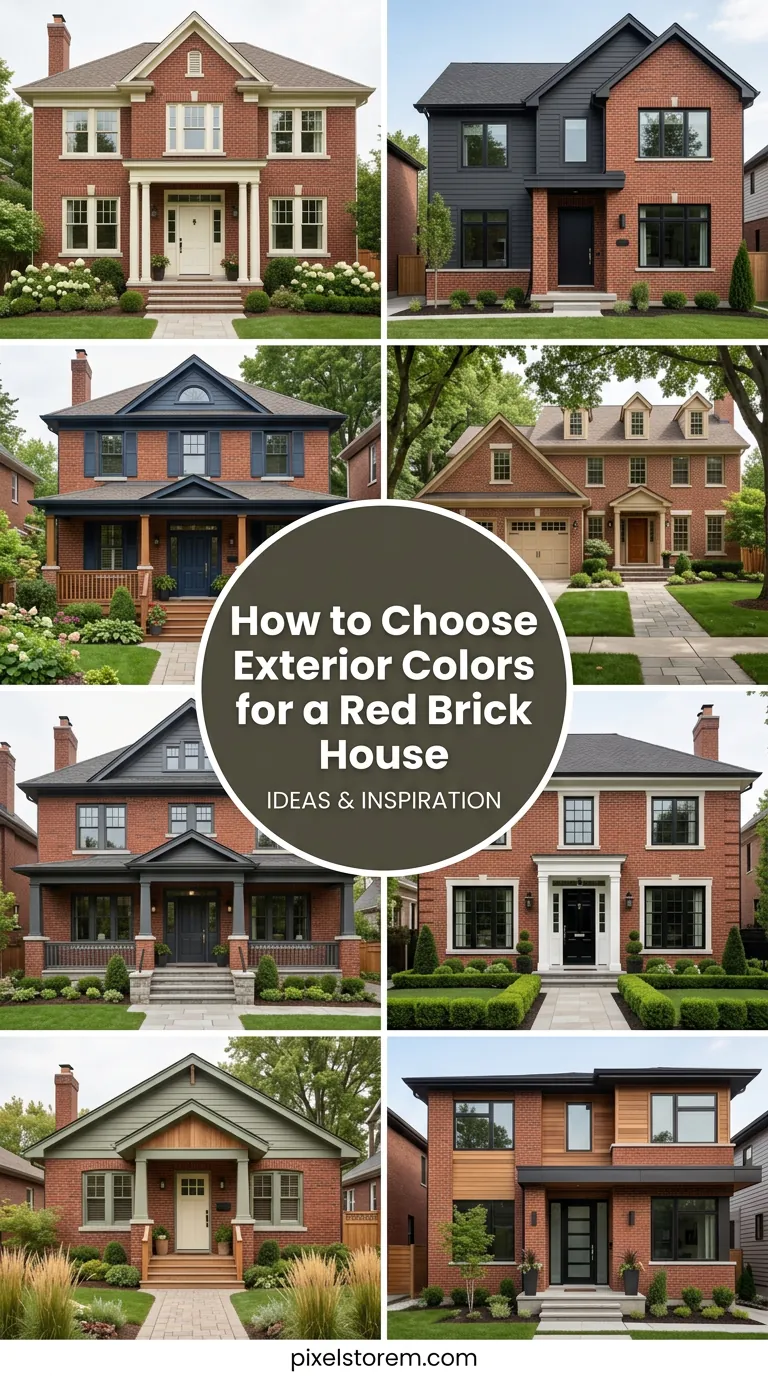 How to Choose Exterior Colors for a Red Brick House