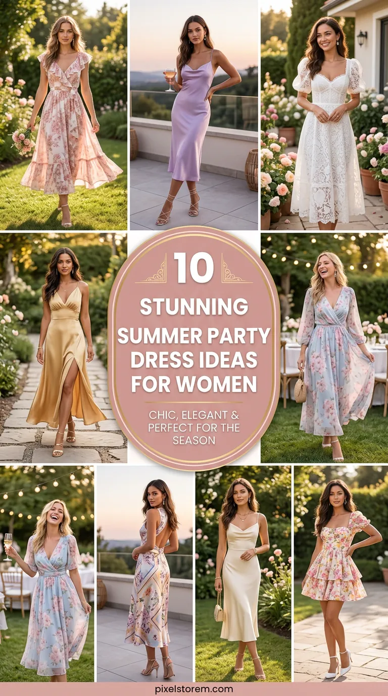 10 Stunning Summer Party Dress Ideas for Women