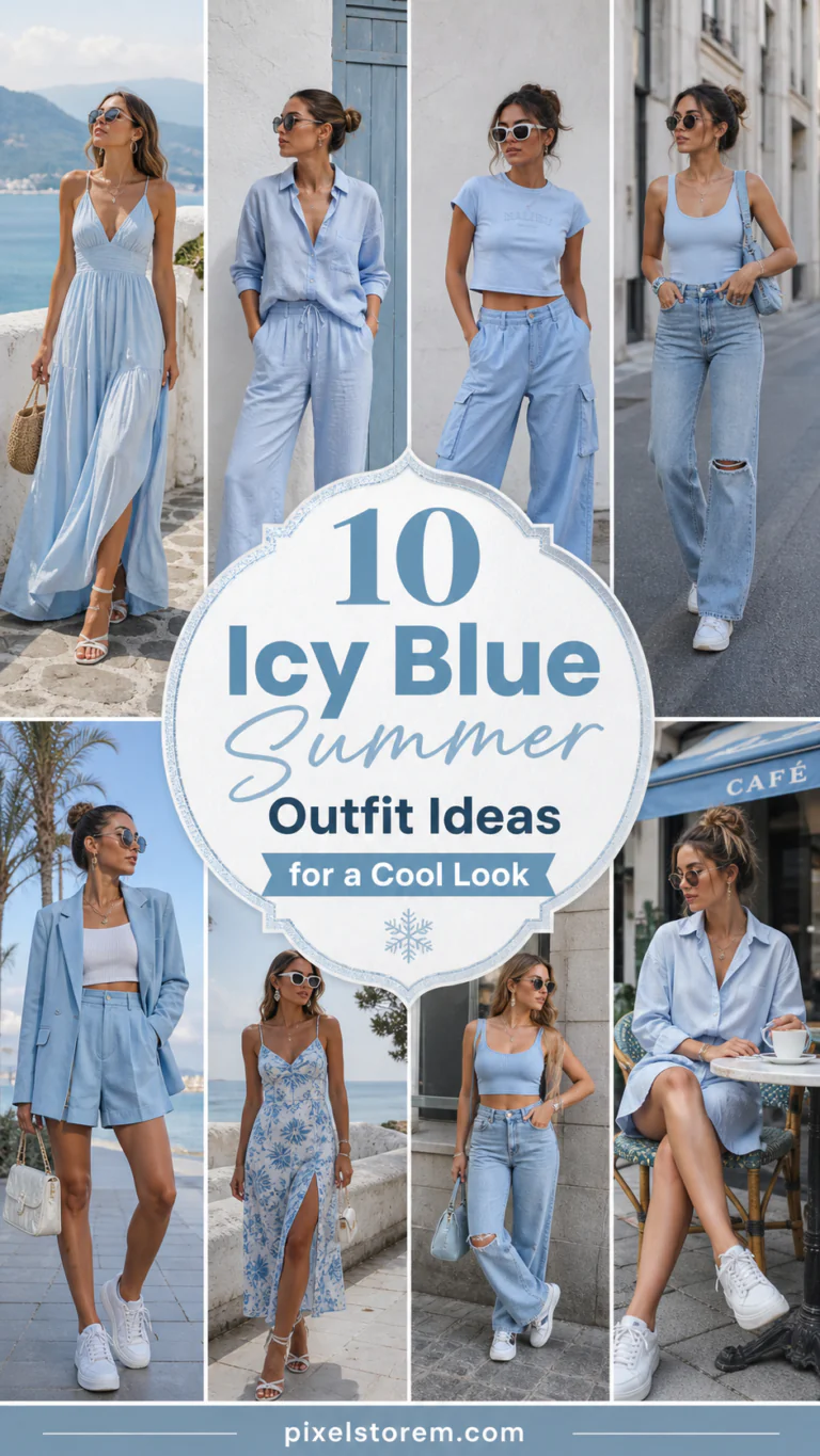 10 Icy Blue Summer Outfit Ideas for a Cool Look