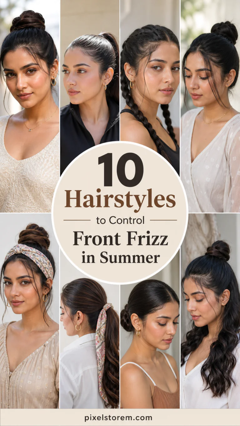 10 Hairstyles to Control Front Frizz in Summer