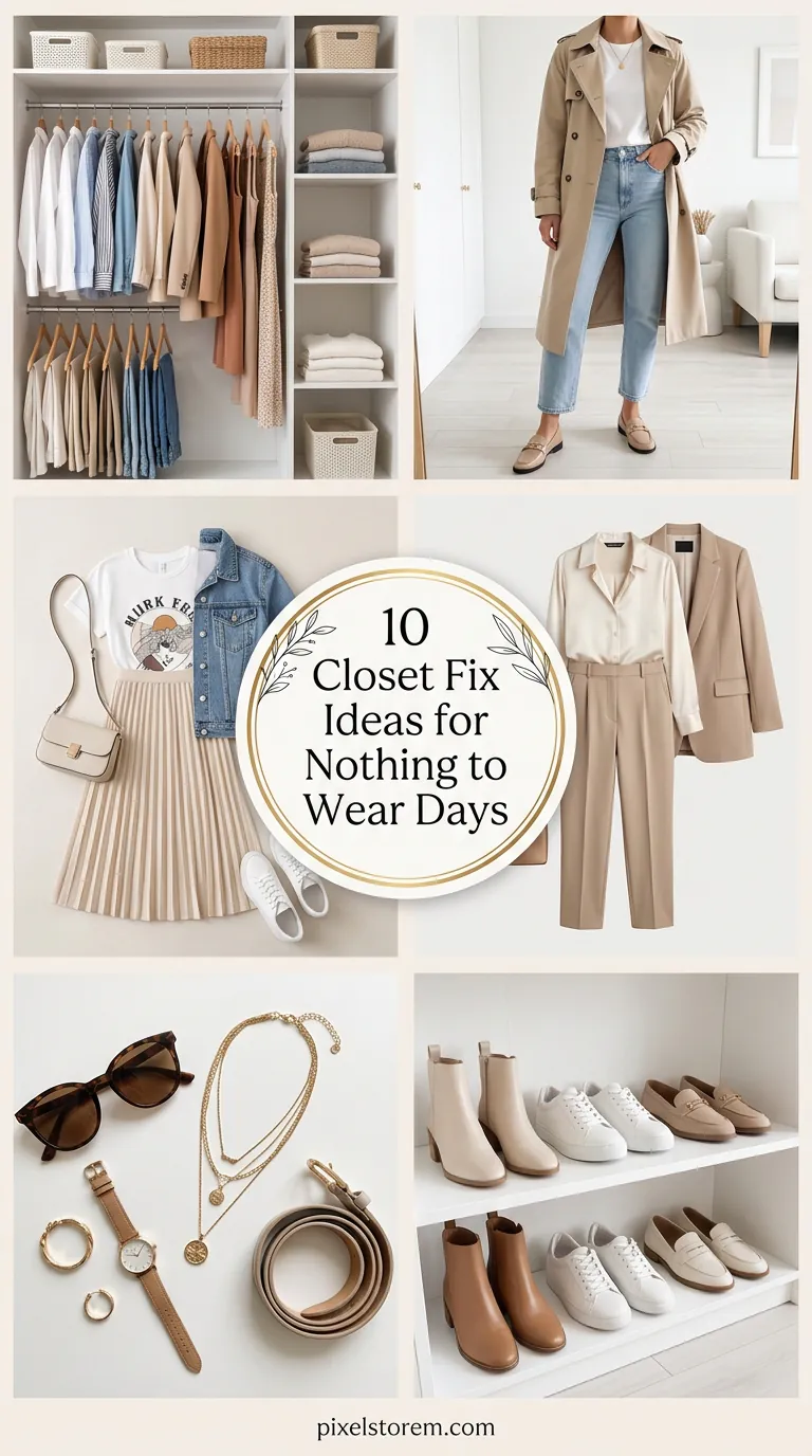 10 Closet Fix Ideas for “Nothing to Wear” Days