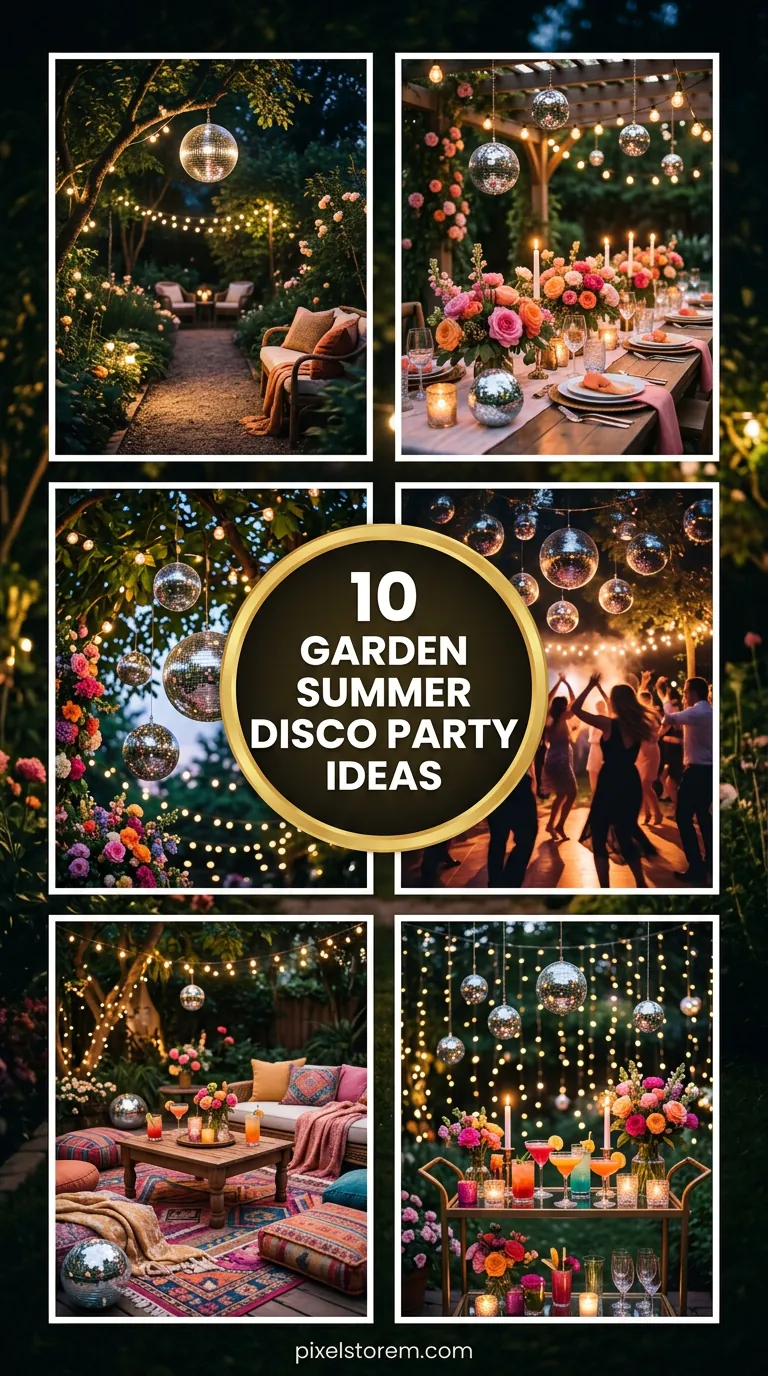 10 Garden Summer Disco Party Ideas