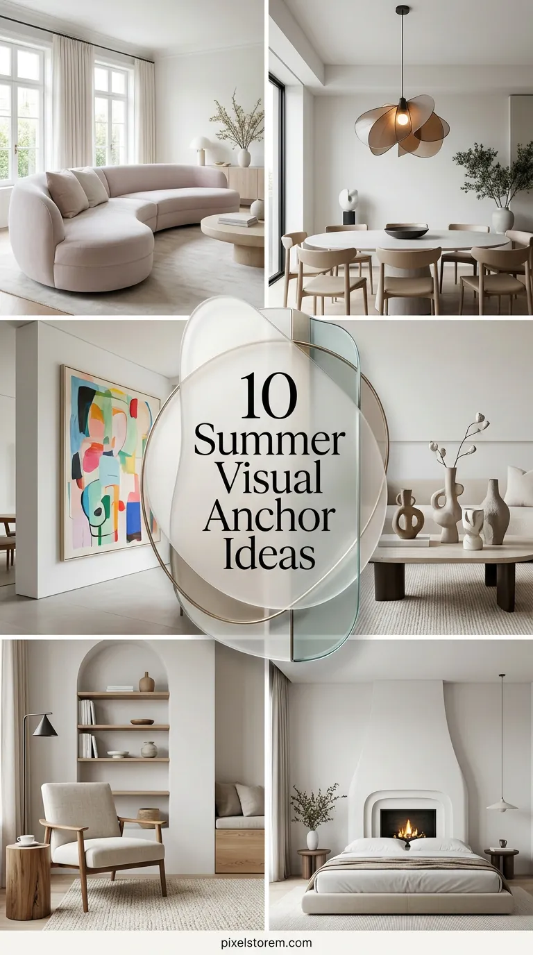 10 Summer Visual Anchor Ideas for Living Rooms