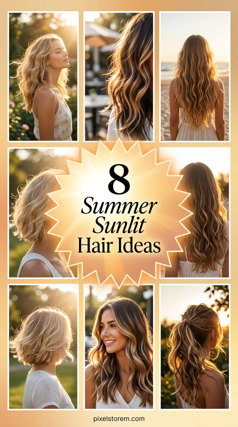 8 Summer Sunlit Hair Ideas